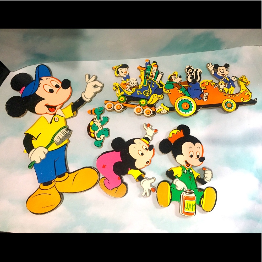 WALT DISNEY VINTAGE 1950’s WALL ART Decor Bundle